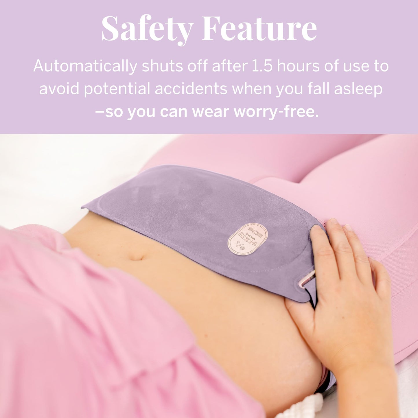 Pixie Period Heating Pad for Cramps - Thinnest Wearable Heating Pad - Unnoticeable Under Clothes - Best Portable Pain Relief Belt Device with Heat On The Market - Hours of Menstrual Pain Relief