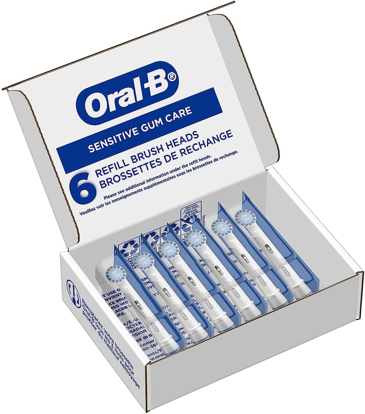 Oral-B Sensitive Gum Care Electric Toothbrush Replacement Brush Heads, 8 Count