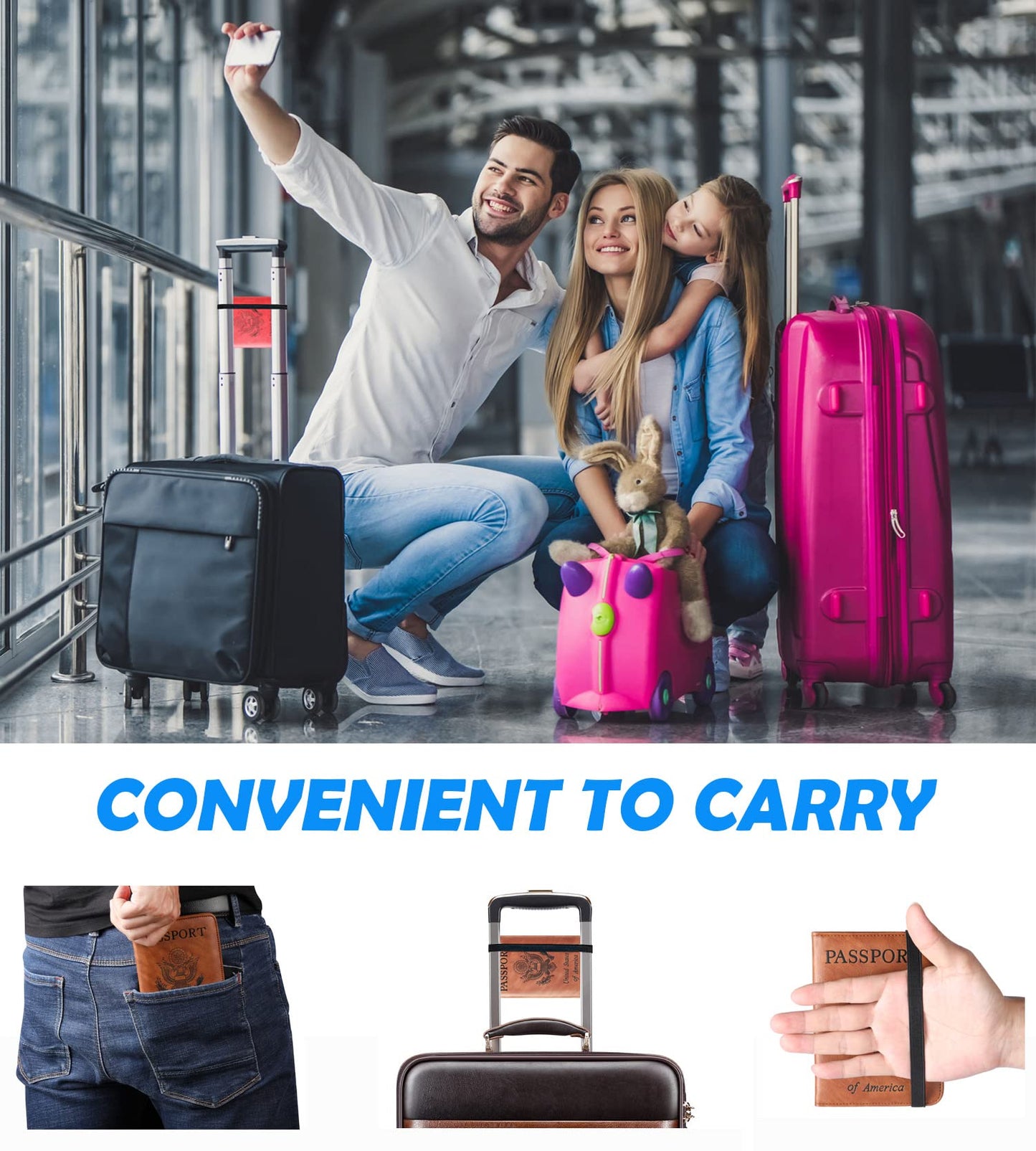 Passport Holder Cover Wallet Travel Essentials Leather Rfid Blocking Case Vacation Luggage Must Haves Travel Accessories for Men Women (116#Coffee)
