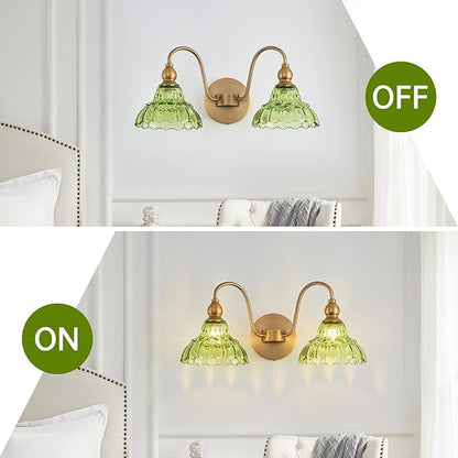 Vintage 2 Light Bathroom Vanity Light Bedroom Green Wall Sconces Vanity Lighting Fixtures Hallway Wall Light Fixtures Bathroom Lighting fixtures Over Mirror