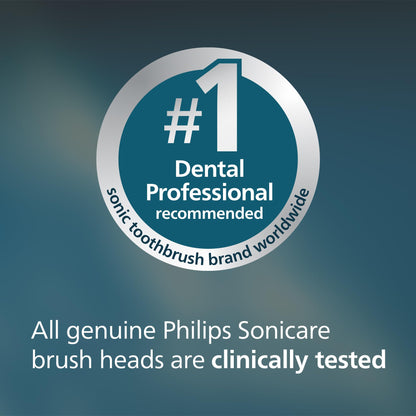 Philips Sonicare A3 All-in-One - Genuine Replacement Electric Toothbrush Heads, White, 4 Pack One Year Supply, HX9094/65
