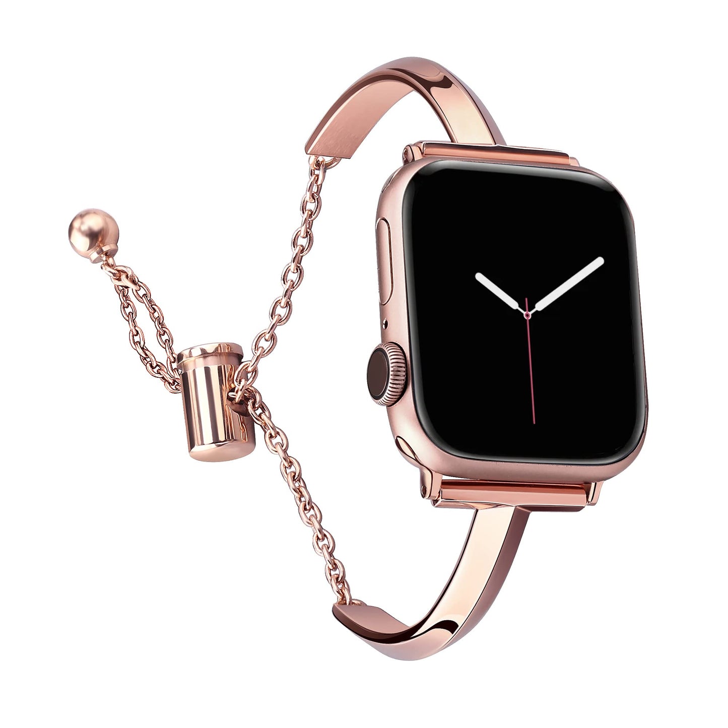 PlusRoc Stainless Steel Band Compatible with Apple Watch Band 38mm 40mm 41mm 42mm(Series 11/10) iWatch SE Series 11 10 9 8 7 6 5 4 3 2 1, Slim Versatile Bangle Bracelet for Women, Copper