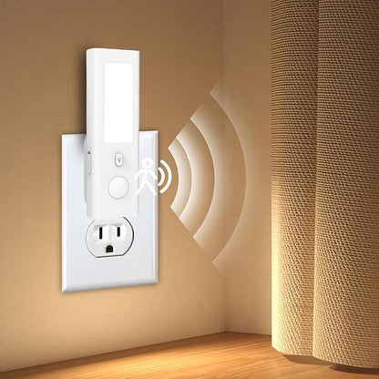 Smart Motion Sensor Night Light – 5-in-1 Rechargeable Automatic Nightlights, Plug-in & Portable Emergency Light Flashlight, Power Outage & Hurricane Preparedness for Home, Kids, Hallway, Nursery