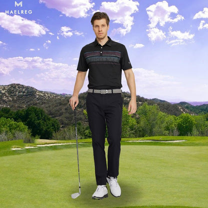 M MAELREG Dress Pants for Men Straight Fit Stretch Quick Dry Lightweight 5 Pockets Business Casual Golf Pants Men Black