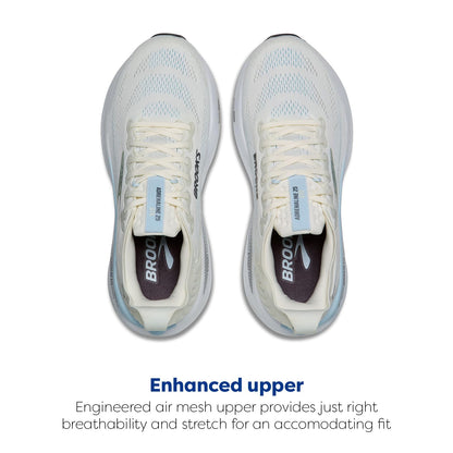 Brooks Women’s Adrenaline GTS 25 Supportive Running & Walking Shoe - Star White/Nantucket/Chrome - 9.5 Medium