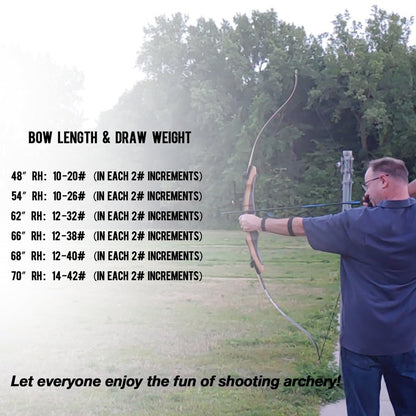 Sanlida Noble Standard Beginner & Intermediate Recurve Bow and Arrows Kit for Adult and Youth, Wooden Takedown Recurve Bow Package for Training, Practice & Competition RH Only (68", 32lbs)