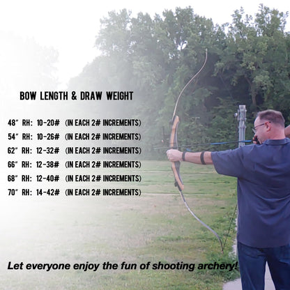 Sanlida Noble Standard Beginner & Intermediate Recurve Bow and Arrows Kit for Adult and Youth, Wooden Takedown Recurve Bow Package for Training, Practice & Competition RH Only (68", 36lbs)