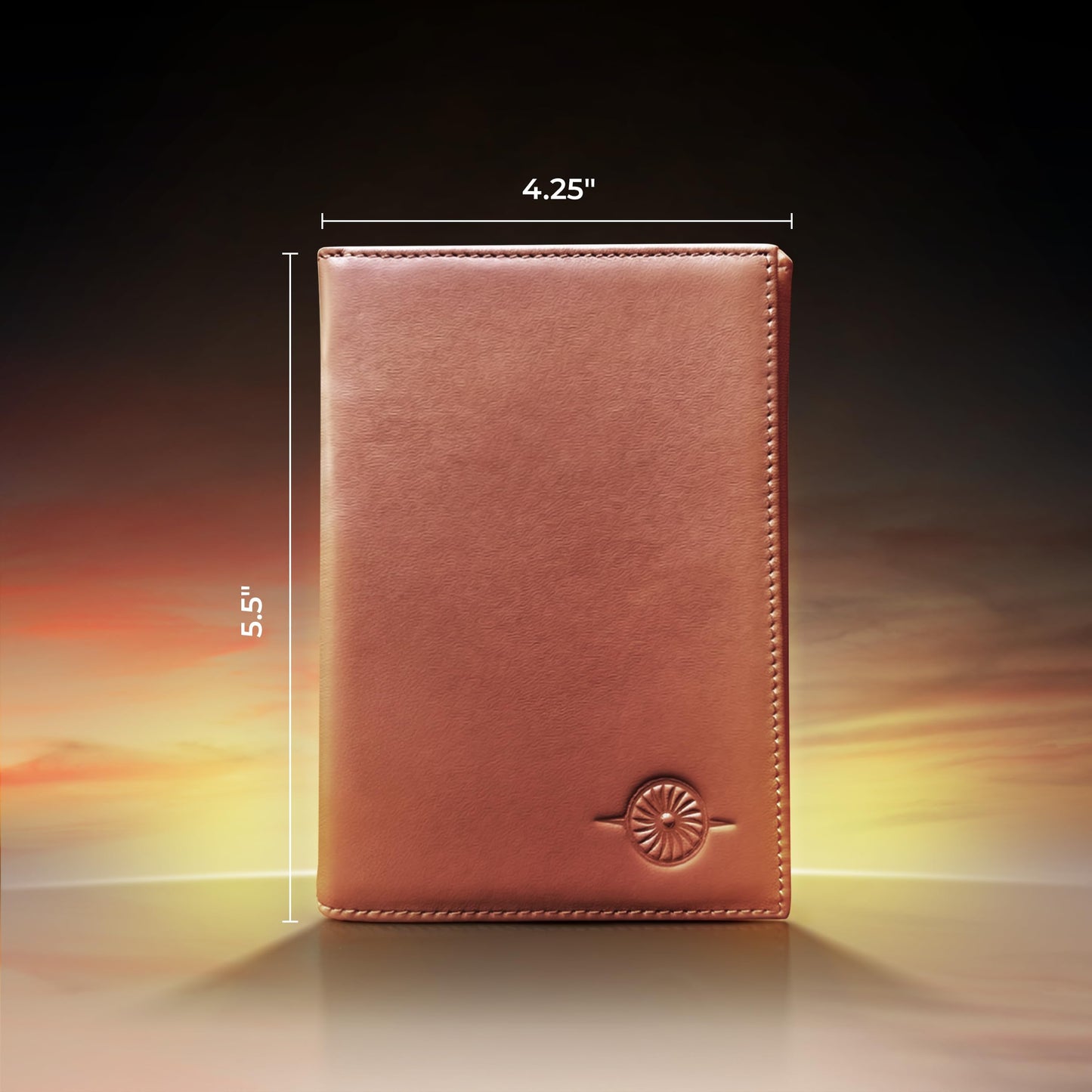 MAVRIK Pilot Document Holder – Genuine Leather Passport Wallet for Pilots – Aviation Gift, Travel Organizer, Pilot License Holder, FAA Medical Holder, Flight Bag Essential