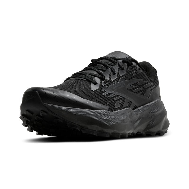 Brooks Women’s Cascadia 19 Mountain Trail Running Shoe - Black/Black/Ebony - 10 Medium