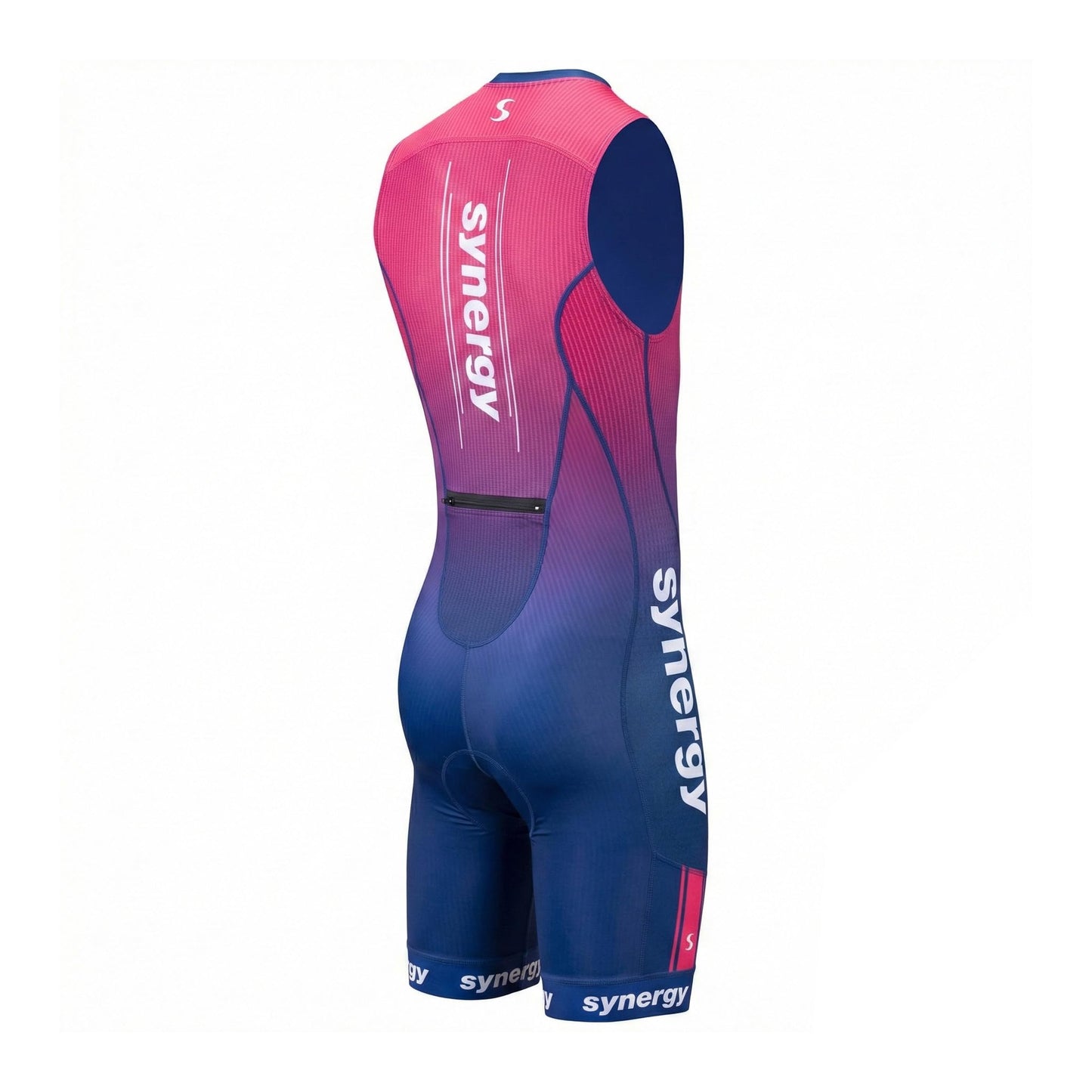 Synergy Triathlon Tri Suit - Men's Elite Sleeveless Trisuit (Plasma Circuit, Small)