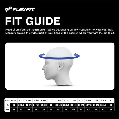 Flexfit Unisex Cotton Twill Fitted Baseball Cap, Royal, Large-X-Large