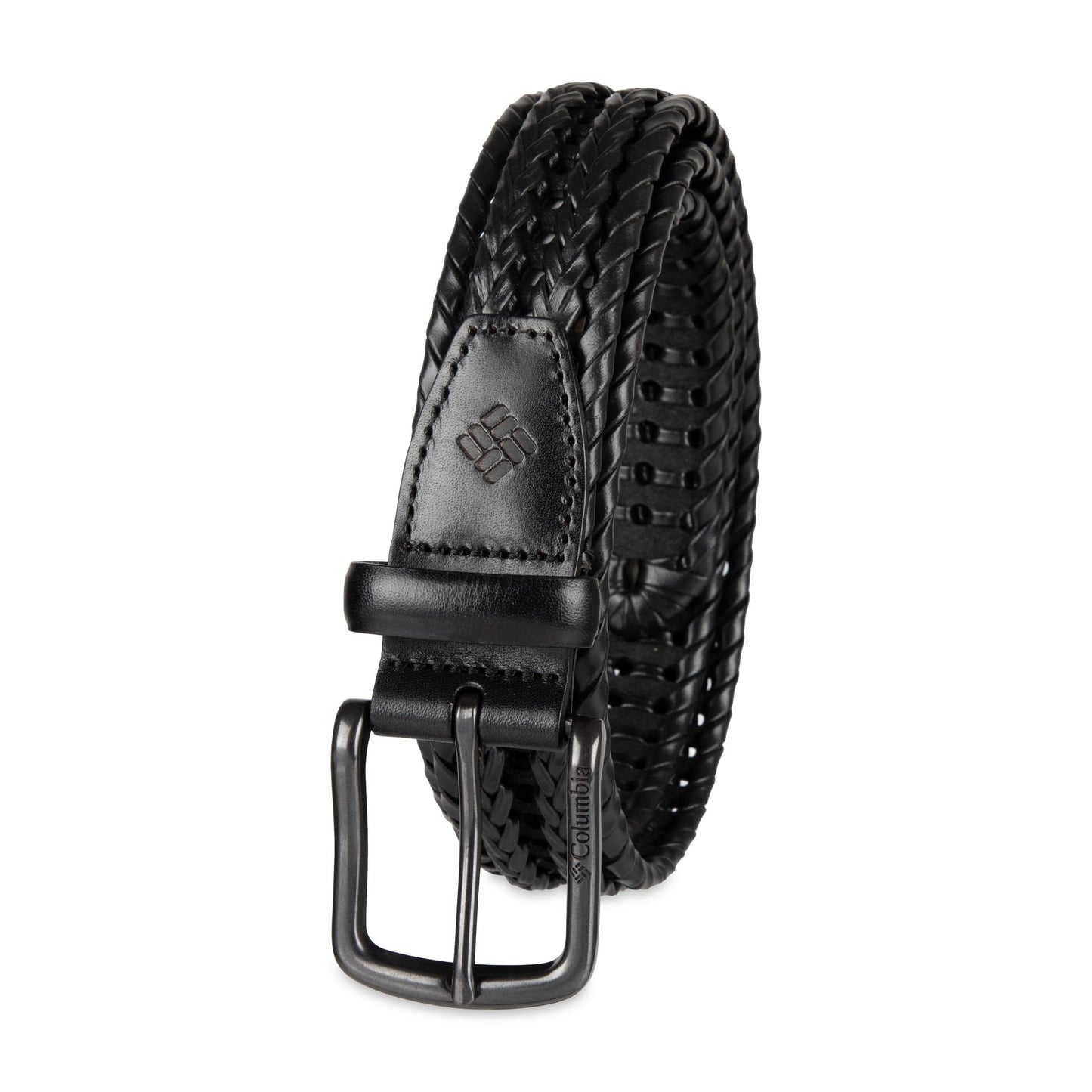 Columbia Men's Fully Adjustable Lace Braid Belt, Black, Large