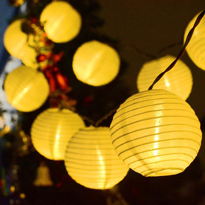 Novelty Place 6 inch White Paper Lanterns (Pack of 10) - Great Chinese/Japanese Home, Party & Wedding Decorations
