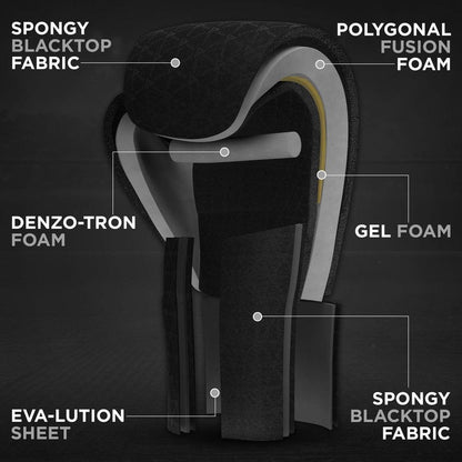 RDX Boxing Gloves, Maya Hide Leather Training Gloves for Muay Thai, Kickboxing, Sparring, Punch Bag, Punching Bag, Kickboxing Gloves, Martial Arts Training, Home Gym, Men, Women, 8 10 12 14 16 oz