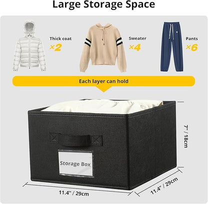 2 Pack 6 Shelves Hanging Closet Organizer