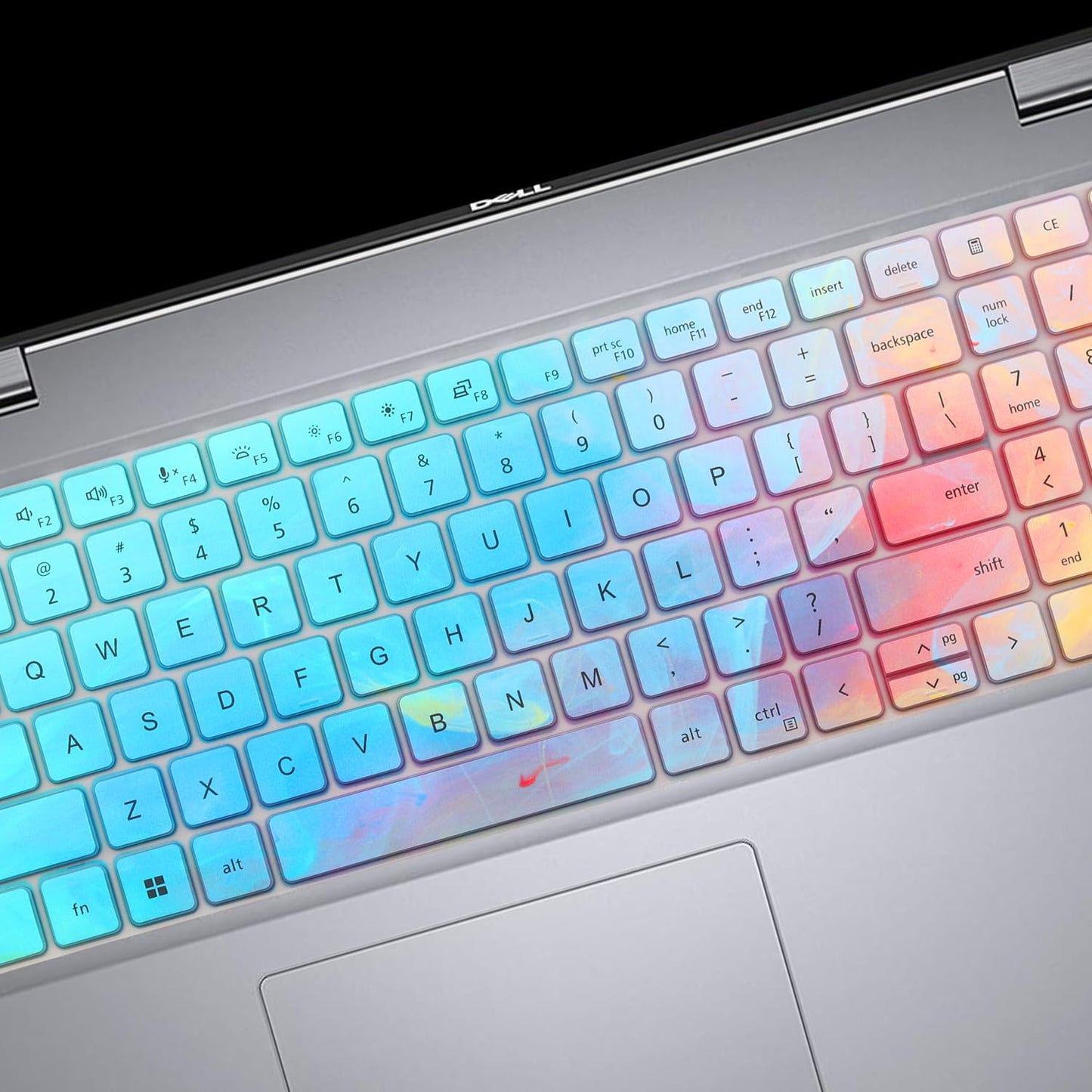 Cute Keyboard Cover for Dell Latitude 3550 5550 5540 5520 5521 3540 5531 5530 15.6" Laptop, Dell Precision 3591 3590 3581 3580 3571 3570 3560 3561 15.6" US Laptop Keyboard Skin -Stylish Colorful