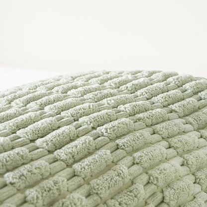 Fancy Homi Sage Green Long Lumbar Decorative Throw Pillow Covers 14x36 Inch for Bed Couch Bedroom, Soft Corduroy Rectangle Solid Cushion Case 35x91 cm, Rustic Farmhouse Boho Room Décor