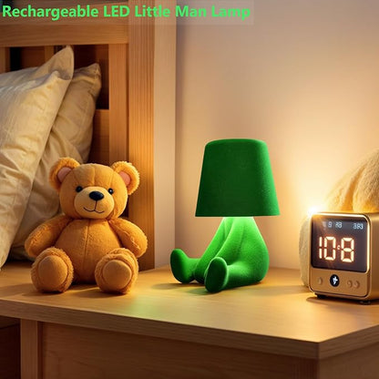 Modern Creative Design Table Lamp for Youth: Rechargeable Cute Light for Kids Child Teen -Bedside Lamps for Nightstand- Gift for Birthday Christmas Halloween Easter， 3-Color Dimmable.