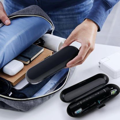 Sonic Electric Toothbrush for Adults - Rechargeable Black Electric Toothbrush with 8 Brush Heads 5 Modes Sonic Power Toothbrush with Travel Cover
