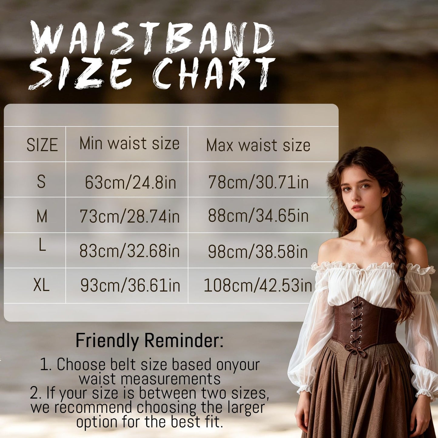 Renaissance Belt Pouch Corset Waistband Magic Potion Bottle Skirt Hike Steampunk Costume Accessory(Brown-B, X-Large)