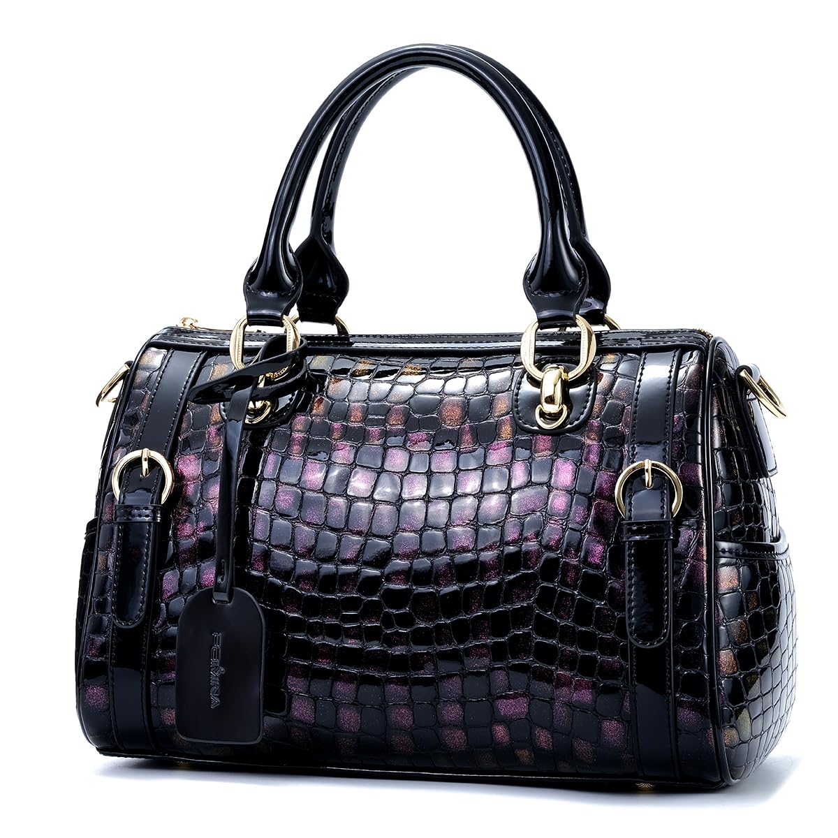 FEIMINA Genuine Leather Shoulder Bag, Classic Bronze