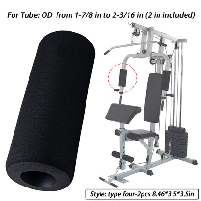 Foot Foam Pads Rollers(7.87in*3.14in*3.14in) for Exercise Machine, Inversion Table, Workout Bench, Sits Ups Replacement Parts, Home Gym Accesories