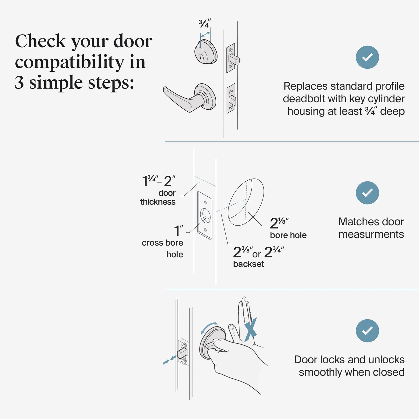 Level Bolt Smart Deadbolt - Make Your Lock Smart & Keep Your Existing Hardware and Keys - Keyless Entry via Level App (iOS & Android) - Works with Apple Home