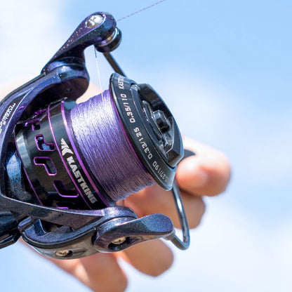 KastKing Destron Braided Fishing Line, Purple, 4 Stands, 50LB, 300Yds