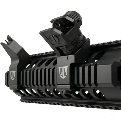 OZARK ARMAMENT 45 Degree Offset Iron Sights - Canted Iron Sights - 45 Degree Sights Works for Right & Left Hand Offset Iron Sights 45 Degree Backup Sights - 45 Degree Offset Sights - Fixed Iron Sights