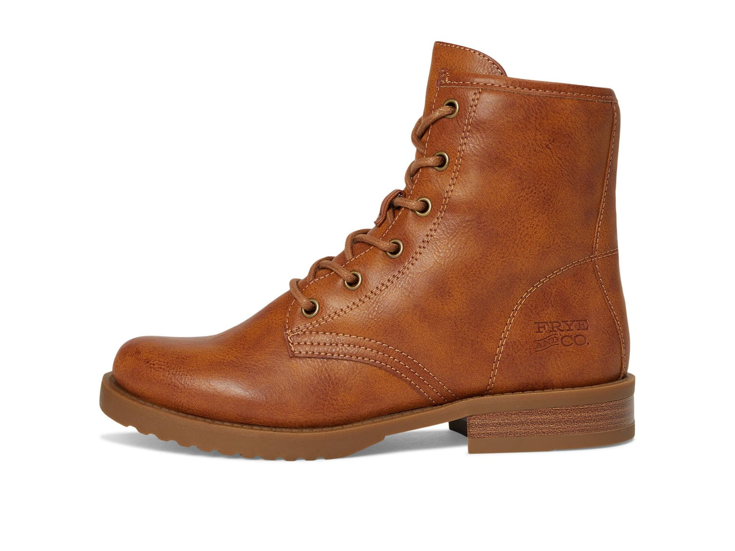 FRYE AND CO. Girls Chesnee Lace-Up 6 (Little Kid/Big Kid) Caramel 5 Medium Big Kid
