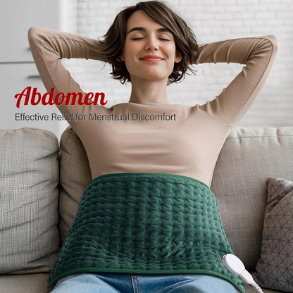 XXXL Heating Pad for Back & Women, Electric Large Heating Pads for Period Cramps Shoulder Neck Legs Pain Relief, 17"x33" King Size Heat Pad, Auto Off, Birthday Mother’s Day Gifts for Mom Dad Women Men