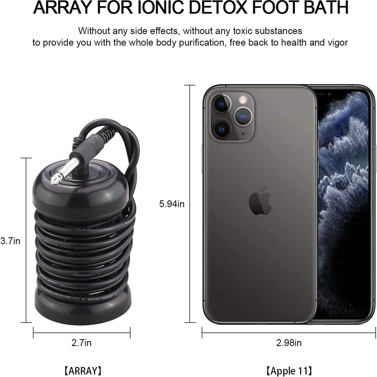 4 Pack Foot Detox Arrays - Super Replacement Ion Arrays for Ionic Foot Bath Machine, Portable for SPA Cleanse Machine