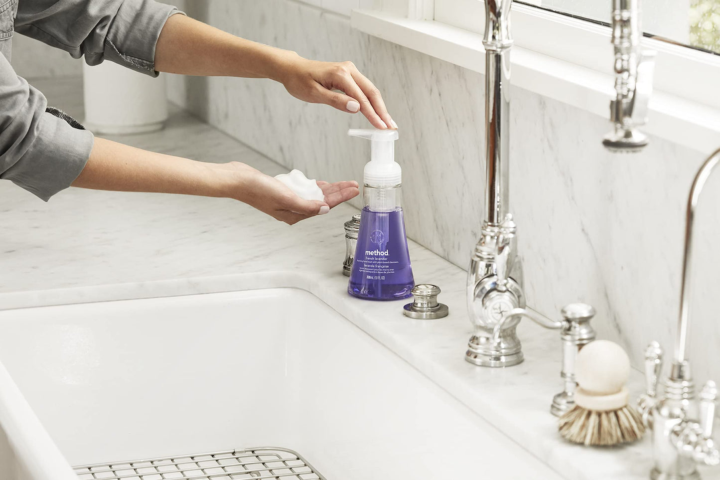 Method Foaming Hand Soap, Sweet Water, Paraben and Phthalate Free, Biodegradable Formula, 10 fl oz (Pack of 3)