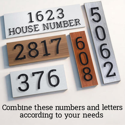 3" 4" 5" 6" 8" Stainless Steel Floating House Numbers, Metal House Numbers for Outside, Modern Address Number, Black Door Number for Mailbox, Garden, Yard, Apartment (4" 1)