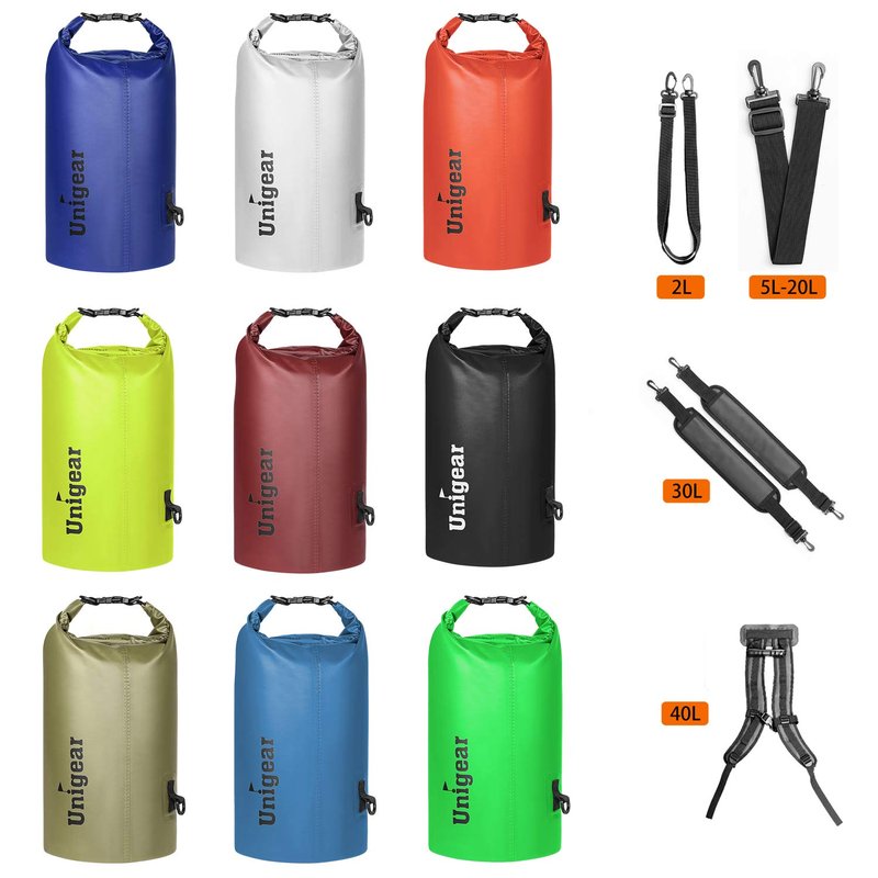 Unigear Dry Bag Waterproof, Floating and Lightweight Bags for Kayaking, Boating, Fishing, Swimming and Camping with Waterproof Phone Case (Blue, 10L)