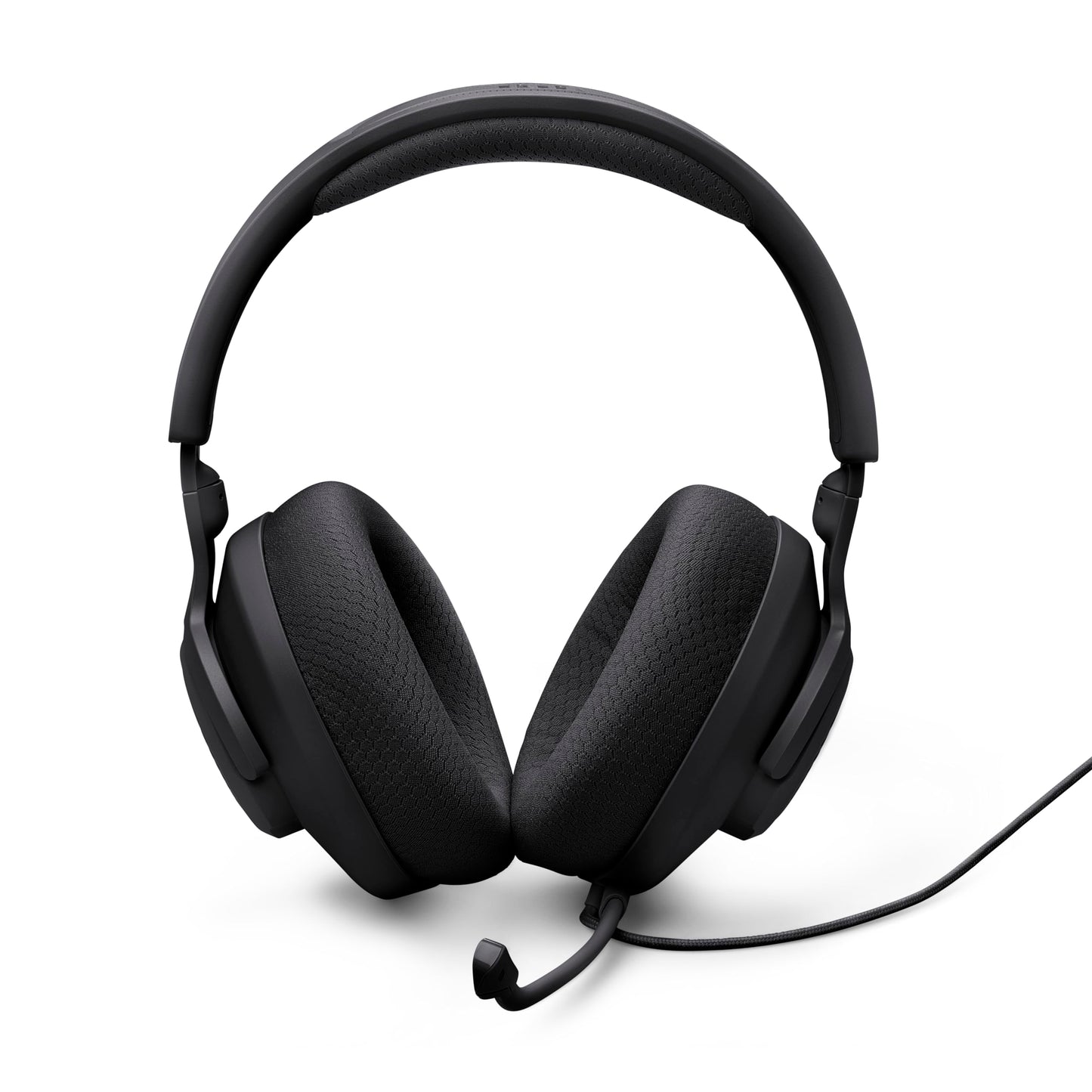 JBL Quantum 100M2 - Wired Over-Ear Gaming Headset with omnidirectional, Detachable mic with Mute Option and Fabric-Covered Memory Foam Ear Cushions, Compatible with All Platforms (Black)