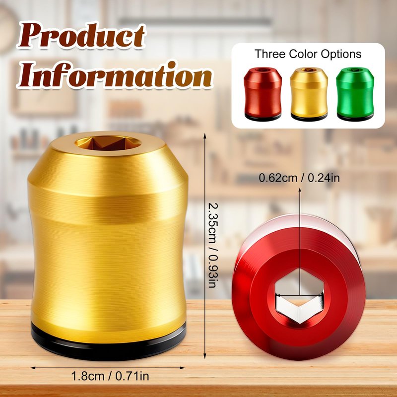 3PCS Upgrade Screwdriver Head Magnetic Ring, Strong Magnetic Screw Holder Ring for Power Bits & Hex Screwdrivers, Removable Household Tool Metal Screw for Power Tools, Mechanics & Carpenters (Mix)