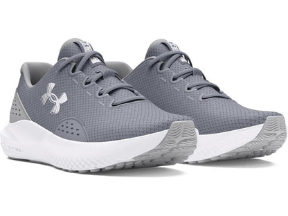 Under Armour UA Charged Surge 4 Men’s Running Shoe, Steel Mod Gray White, 13.5