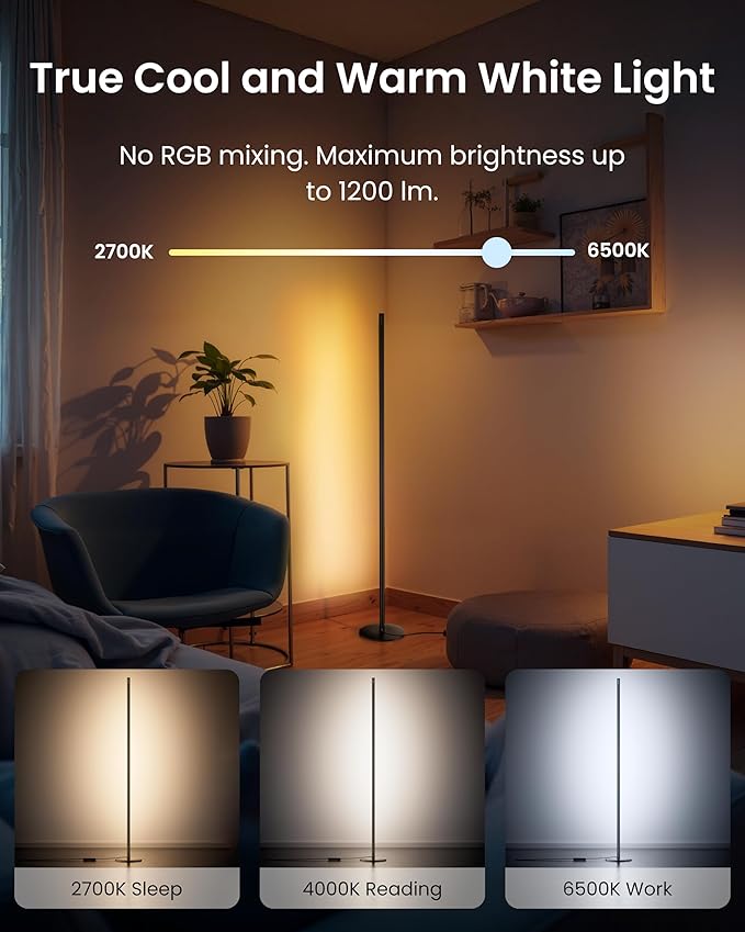 SwitchBot Floor Lamp with Matter (RGBICWW-New Version)