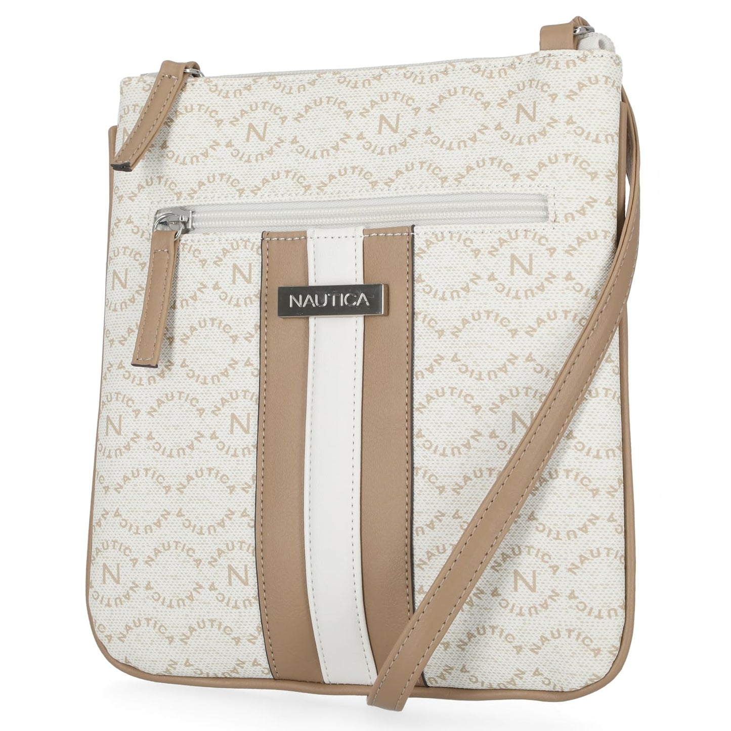 Nautica Lakeside Signature Jaquard North South Crossbody Bag