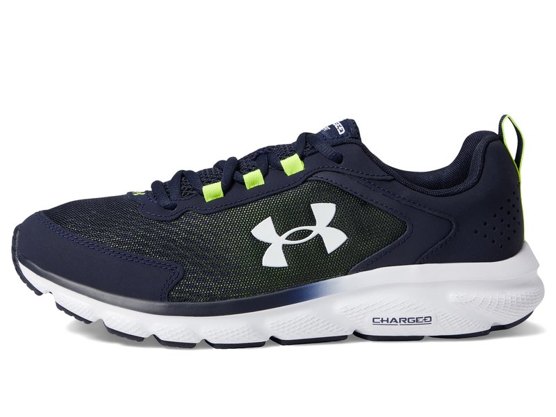 Under Armour Men's Charged Assert 9, (404) Midnight Navy/Yellow Ray/White, 12.5