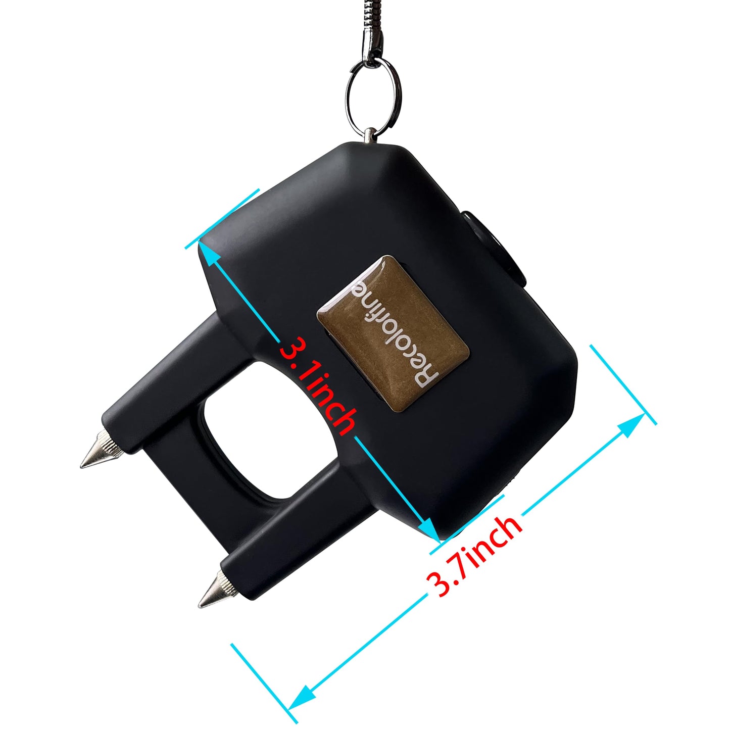 RECOLORFINE Stun Gun with Safety Switch for Men for Women Self Defense,Rechargeable Stun Guns