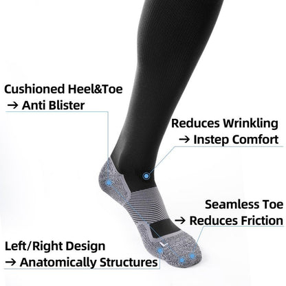 Medical Compression Socks 20-30 mmHg for Men Women (3 Pairs) - Best Support for All Day Wear, Pain Relief, Circulation