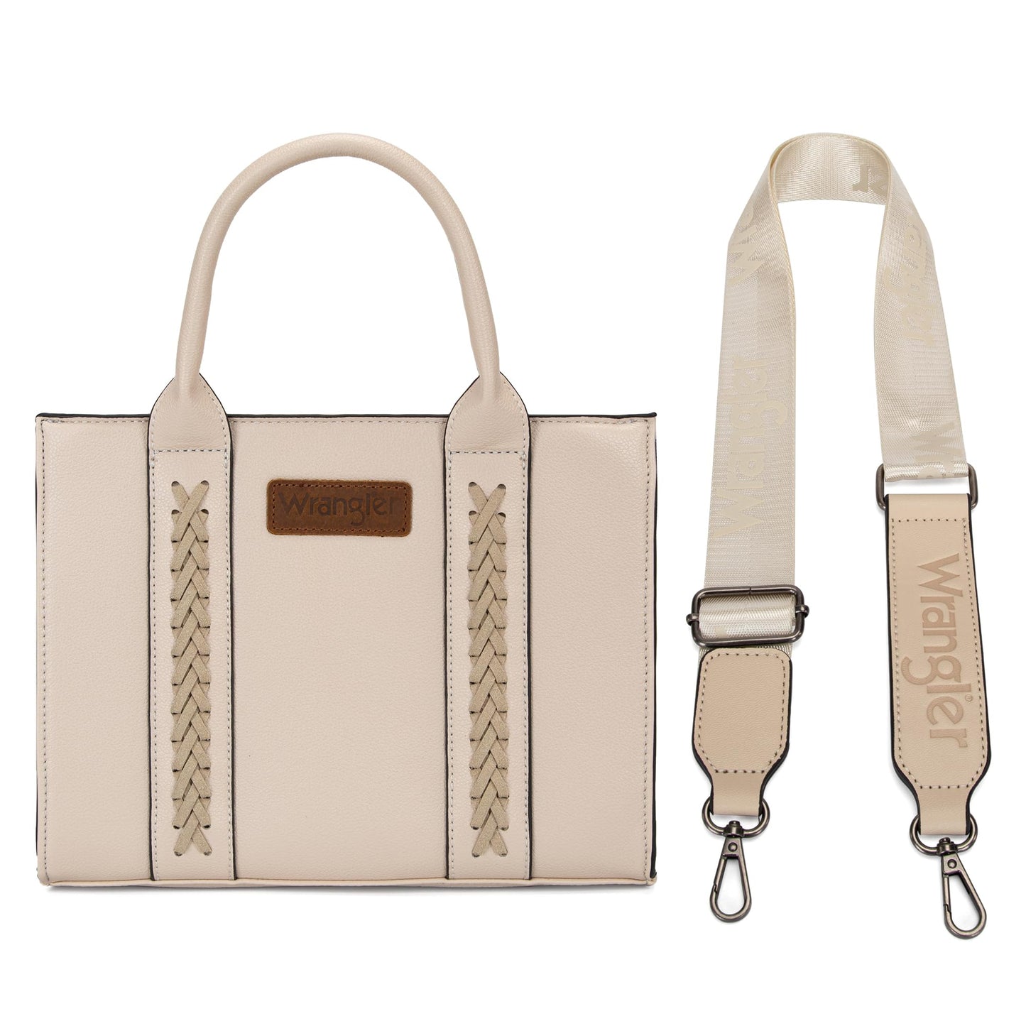 Wrangler Purses for Women Tote Bag Satchel Shoulder Top Handle Handbags Leather Medium Designer Cute Bags for Gift Travel Work Ladies WG70-8120DBG