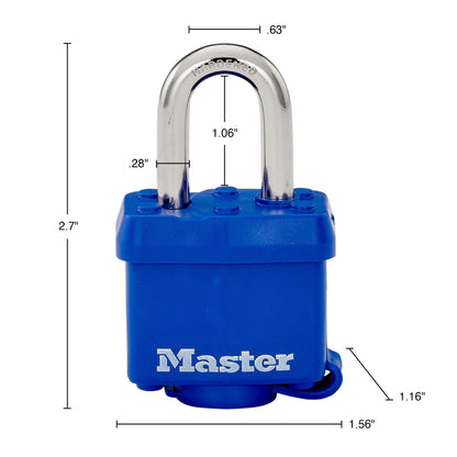 Master Lock 312D Weatherproof Padlock, 1