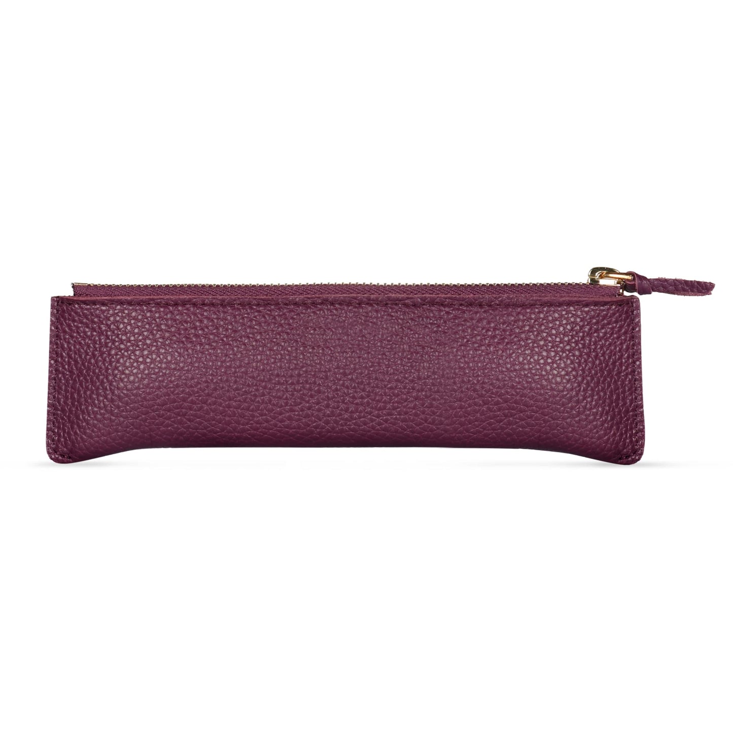 Londo Genuine Leather Pen Case with Zipper Closure, Pencil Pouch Stationery Bag