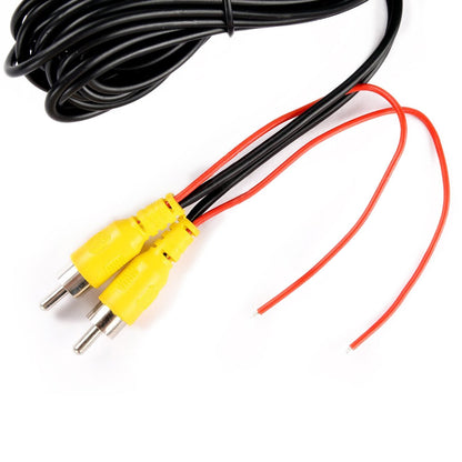 DALLUX Backup Camera RCA Video Cable,CAR Reverse Rear View Parking Camera Video Cable with DC Power Cable & RCA Connector, DC Power Adapter, Cable Clip (33FT/10 Meters)