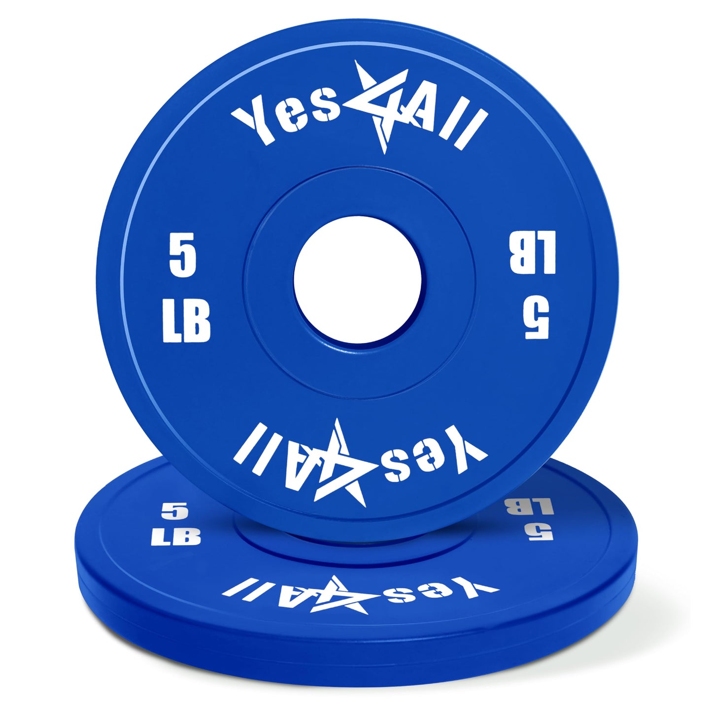 Yes4All Fractional Weight Plates Set, Available In Steel And Rubber, Set of 2/4/6 Plates in 1.25LB, 2.5LB, or 5LB Sizes, Micro Change Plates for Dumbbell and Olympic Barbell Weightlifting