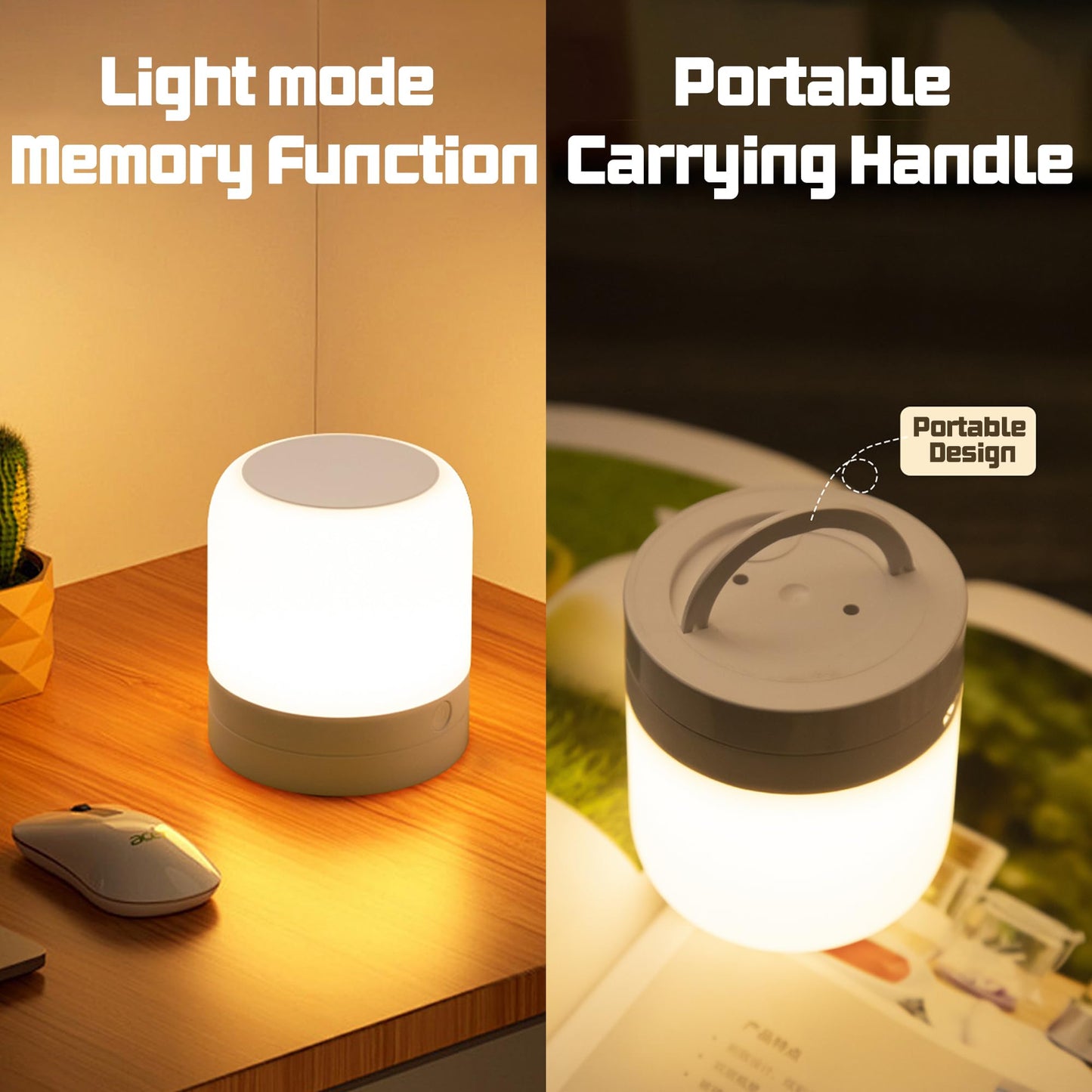 FNMYCO Portable Baby Night Light,3 Colours Egg Light for Nursery,Rechargeable Night Light for Kids,Small Cordless Table&Bedside Lamp,Eye Caring Dimmable LED Touch Lamp for Toddler,Girl,Boy,Nursing