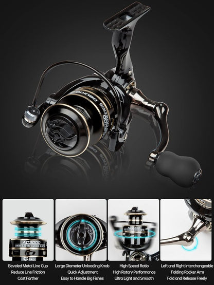 Fishing Pole Kit 6.89ft Carbon Fiber Telescopic Fishing Rod and Reel Combo with Spinning Reel Tackle Box Lures Hooks Line Bag Fishing Pole Combo Set for Beginner Adult Saltwater Freshwater